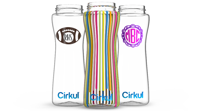 Custom 22oz. Plastic Bottle & Comfort Grip Lid