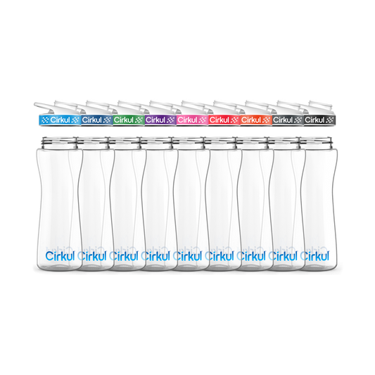 22oz. Plastic Bottle & Comfort Grip Lid