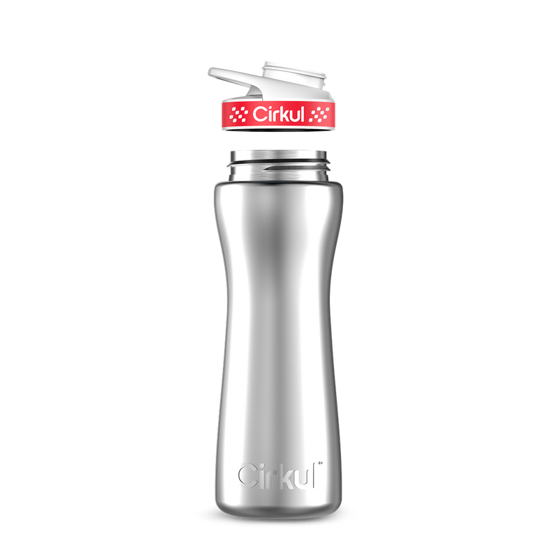 22oz. Stainless Steel Bottle & Comfort Grip Lid