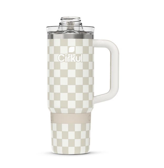 Limited Edition: 30oz. Taupe Tartan Travel StrawSip™ Tumbler